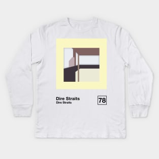 Dire Straits / Minimalist Style Graphic Poster Design Kids Long Sleeve T-Shirt